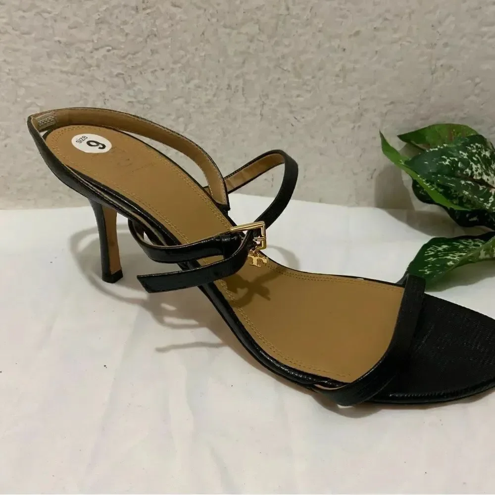 Tory Burch Penelope Pumps Heels Leather Slingback Sandals Shoes Size 9